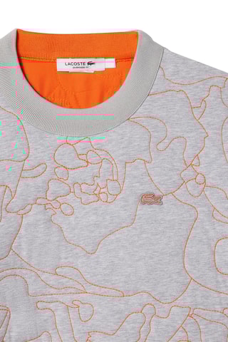 Sweat reversível - Cinzento mesclado e laranja
