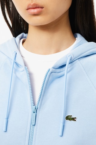 Sweat com capuz em algodão biológico - Azul-celeste