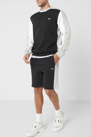 Sweat em algodão biológico - Preto e cinzento mesclado