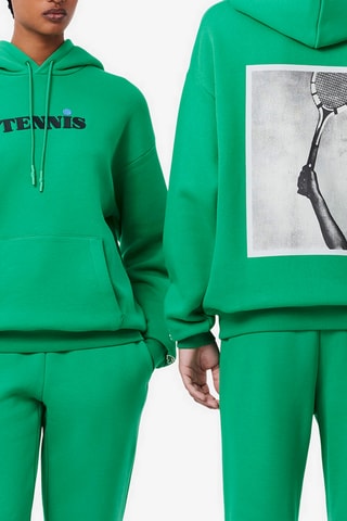 Sweat com capuz - Verde-claro