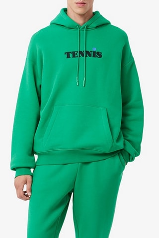 Sweat com capuz - Verde-claro