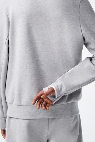 Sweat em algodão biológico - Cinzento mesclado