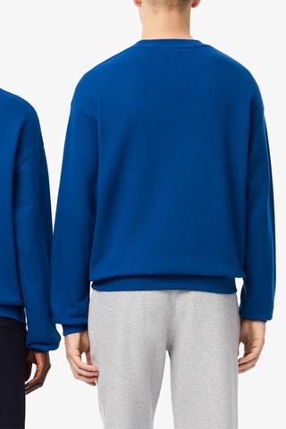Sweat em algodão biológico - Azul-cobalto