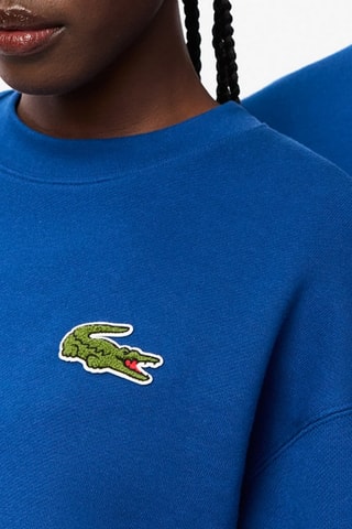 Sweat em algodão biológico - Azul-cobalto