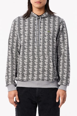 Sweat com capuz - Preto e cinzento