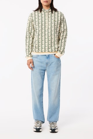 Sweat com capuz - Verde-azeitona