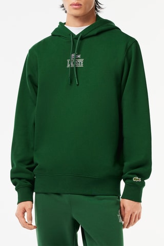 Sweat com capuz - Verde-escuro