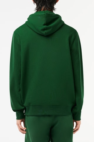 Sweat com capuz - Verde-escuro