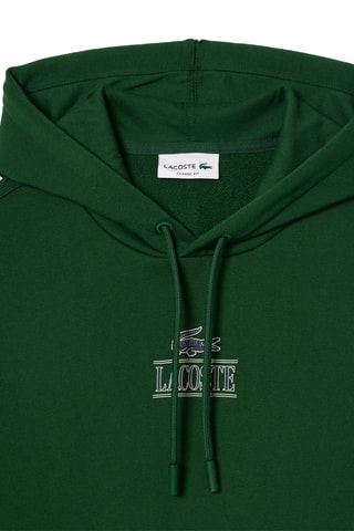 Sweat com capuz - Verde-escuro