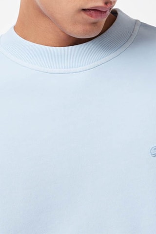 Sweat em algodão biológico - Azul-celeste