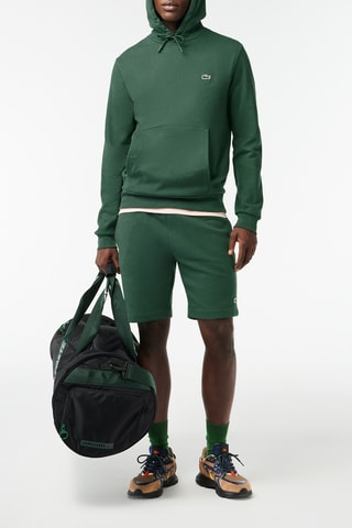 Sweat com capuz - Verde-escuro