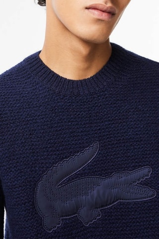 Camisola de lã - Azul-escuro