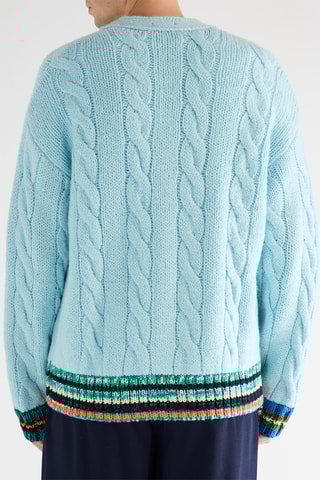 Camisola de lã - Azul-celeste