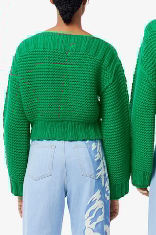 Camisola em lã merino - Verde-claro