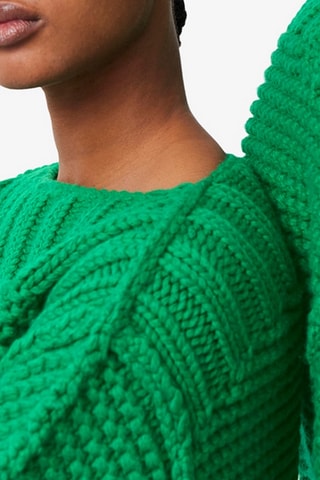 Camisola em lã merino - Verde-claro