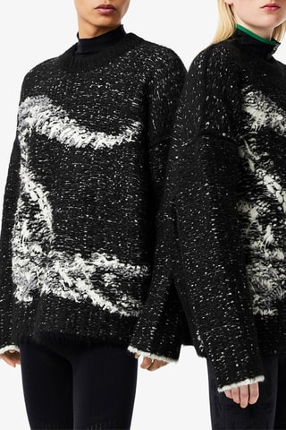 Camisola em lã e alpaca - Preto