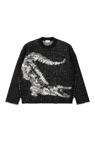 Camisola em lã e alpaca - Preto