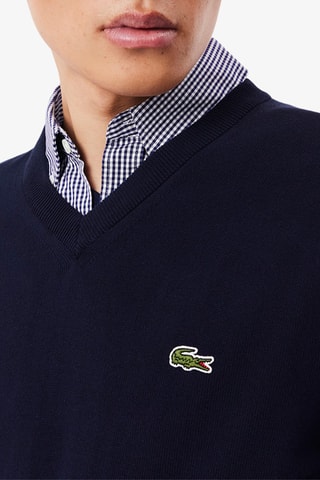 Camisola em algodão biológico - Azul-marinho