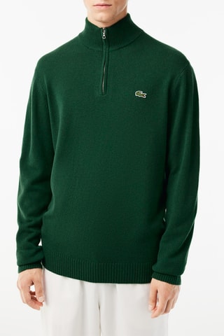 Camisola de lã - Verde-escuro