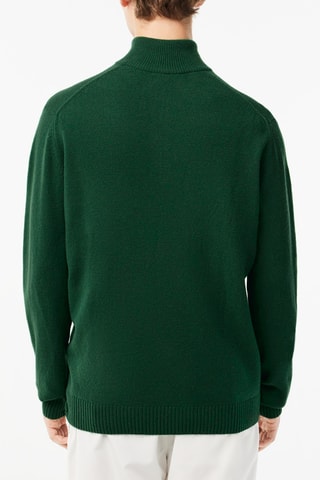 Camisola de lã - Verde-escuro