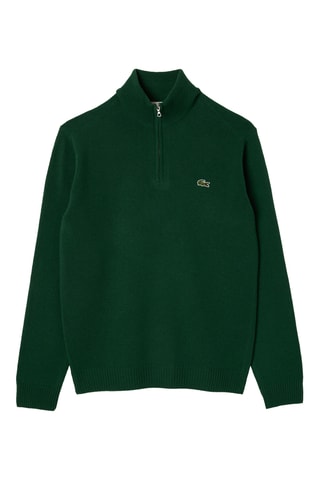 Camisola de lã - Verde-escuro