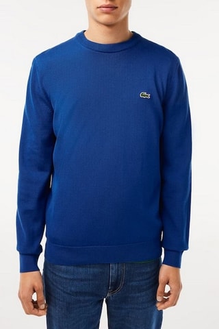 Camisola em algodão biológico - Azul-cobalto