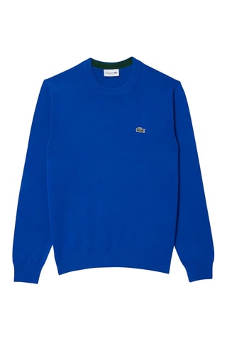 Camisola em algodão biológico - Azul-cobalto