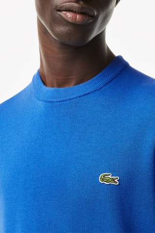Camisola em algodão biológico - Azul-real
