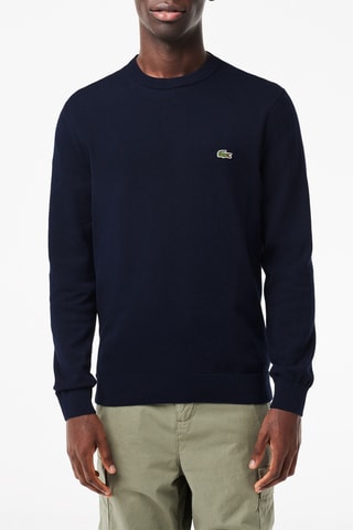 Camisola em algodão biológico - Azul-marinho