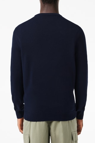 Camisola em algodão biológico - Azul-marinho