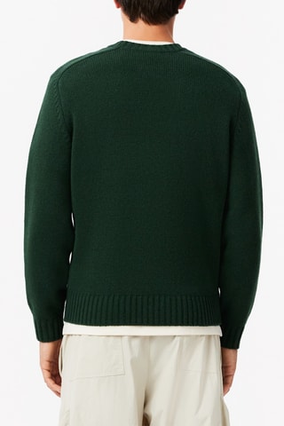 Camisola de lã - Verde-escuro