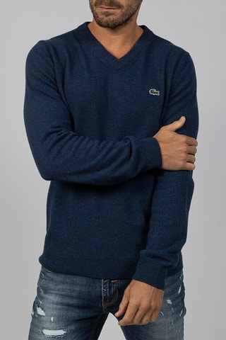 Camisola de lã - Azul-escuro