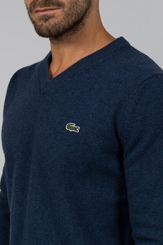 Camisola de lã - Azul-escuro