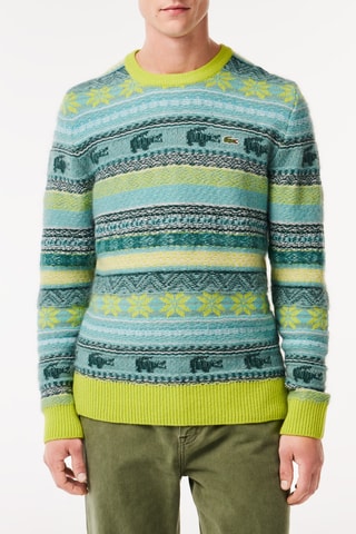 Camisola em lã e alpaca - Verde