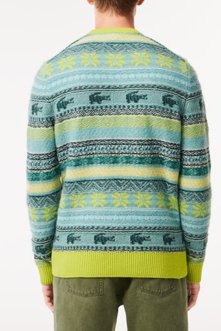Camisola em lã e alpaca - Verde