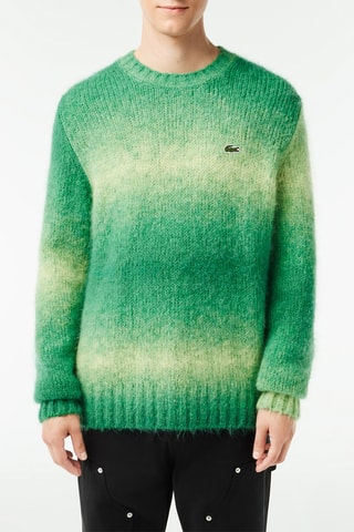 Camisola dip and dye em alpaca - Verde-claro