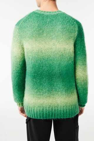 Camisola dip and dye em alpaca - Verde-claro