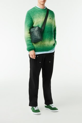 Camisola dip and dye em alpaca - Verde-claro