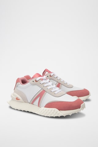 Sapatilhas de couro L-Spin Deluxe - Branco e rosa
