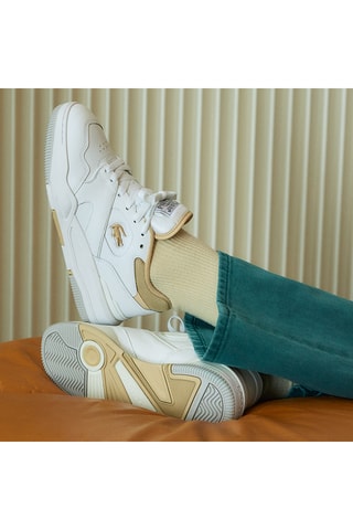 Sapatilhas de couro Lineshot - Branco