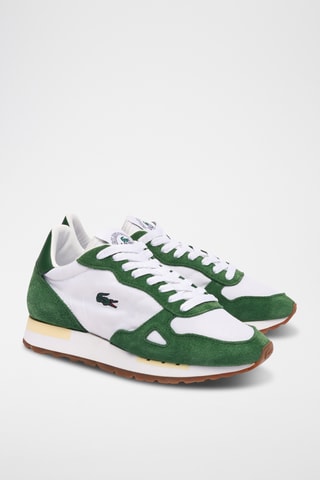 Sapatilhas em nobuck Roland Garros Edition Partner 70s - Branco e verde-escuro