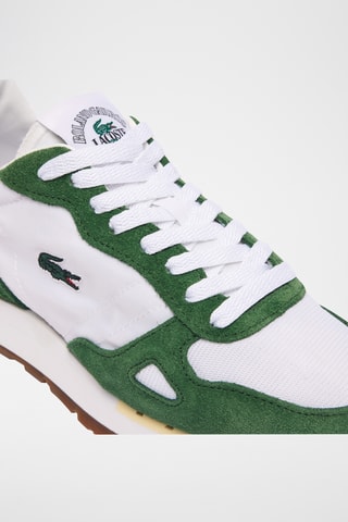 Sapatilhas em nobuck Roland Garros Edition Partner 70s - Branco e verde-escuro