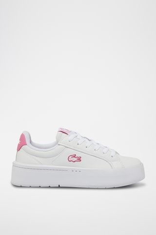 Sapatilhas em couro Carnaby - Branco e rosa-maquilhagem