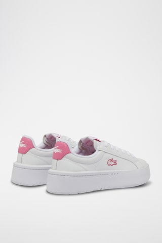 Sapatilhas em couro Carnaby - Branco e rosa-maquilhagem