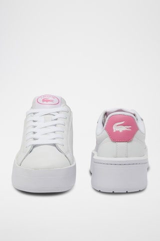 Sapatilhas em couro Carnaby - Branco e rosa-maquilhagem