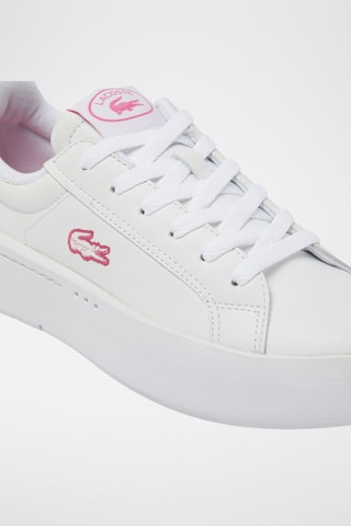 Sapatilhas em couro Carnaby - Branco e rosa-maquilhagem