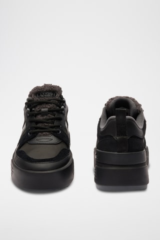 Sapatilhas de couro L002 - Preto