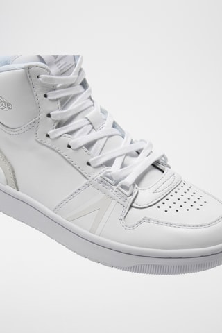 Sapatilhas subidas de couro L001 - Branco