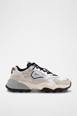Sapatilhas em couro L-Guard Breaker - Branco e azul-marinho