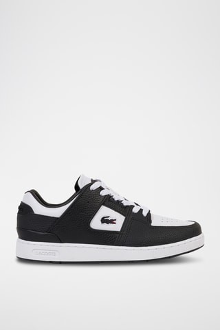 Sapatilhas em couro Court Cage - Preto e branco